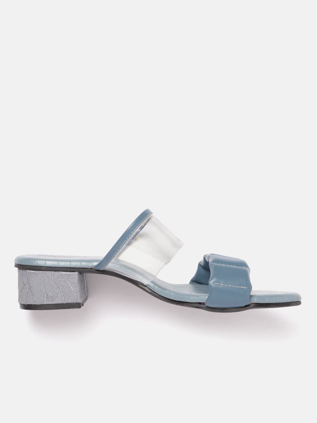 DressBerry Quilt Textured Block Sandals