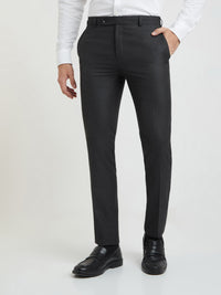 Raymond Men Textured Slim Fit Formal Trousers
