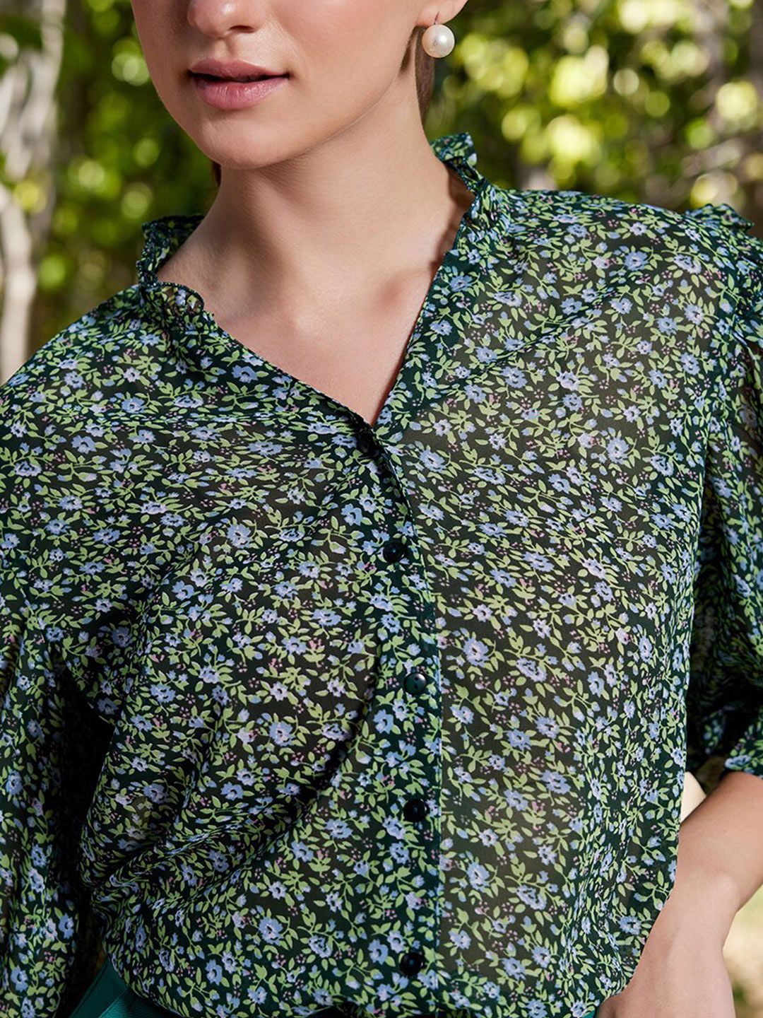STREET 9 Comfort Fit Floral Printed Casual Shirt