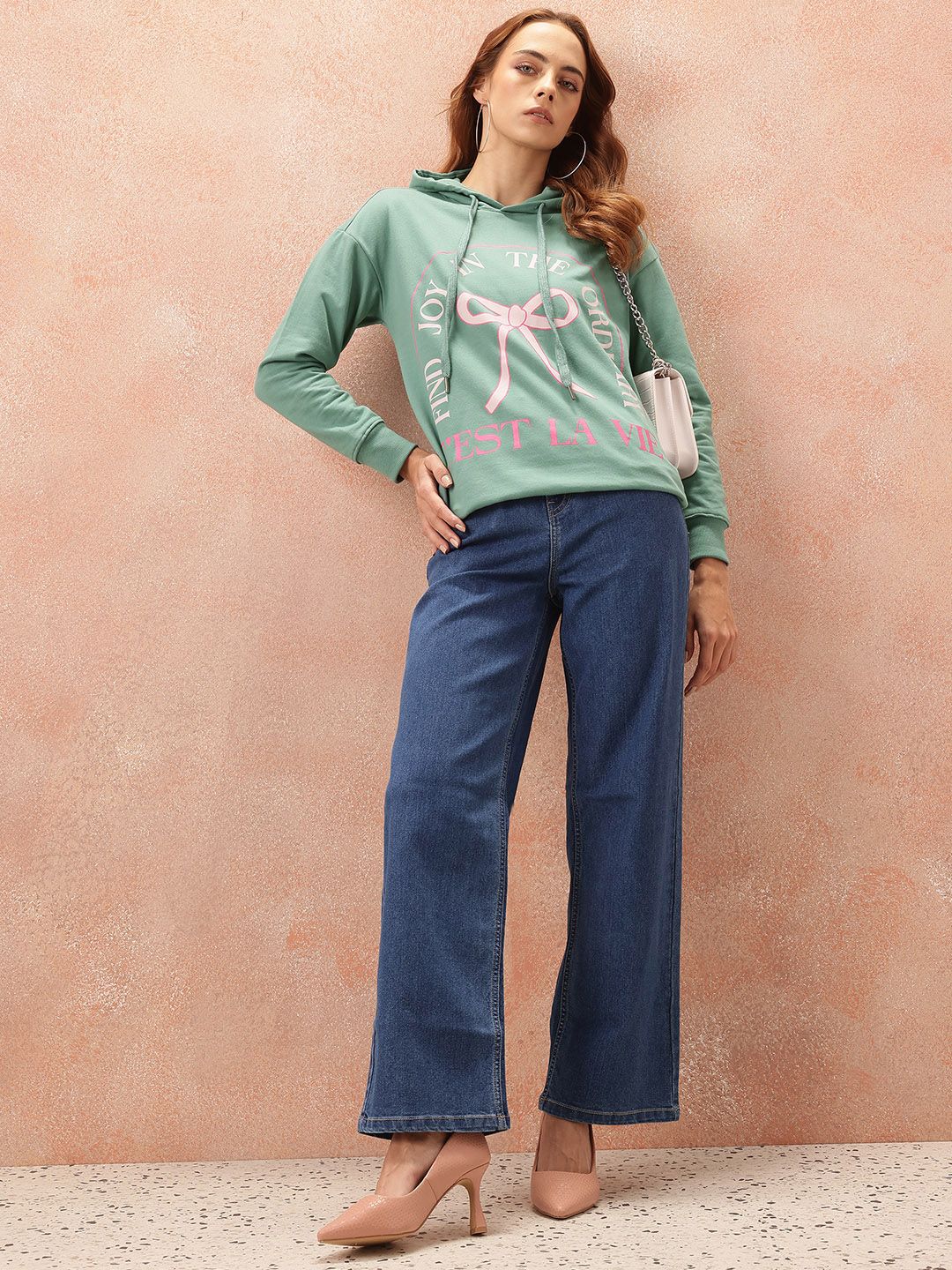 all about you Printed Hooded Sweatshirt