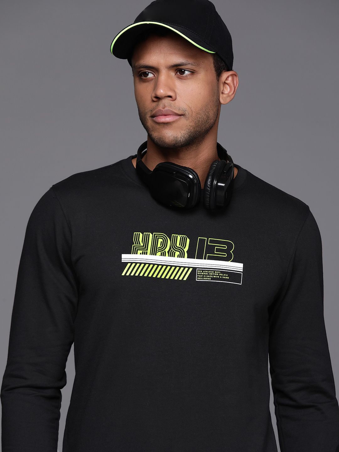 HRX by Hrithik Roshan Round Neck Printed Sweatshirt