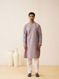 SOJANYA LUXE Embroidered Straight Kurta with Pyjamas