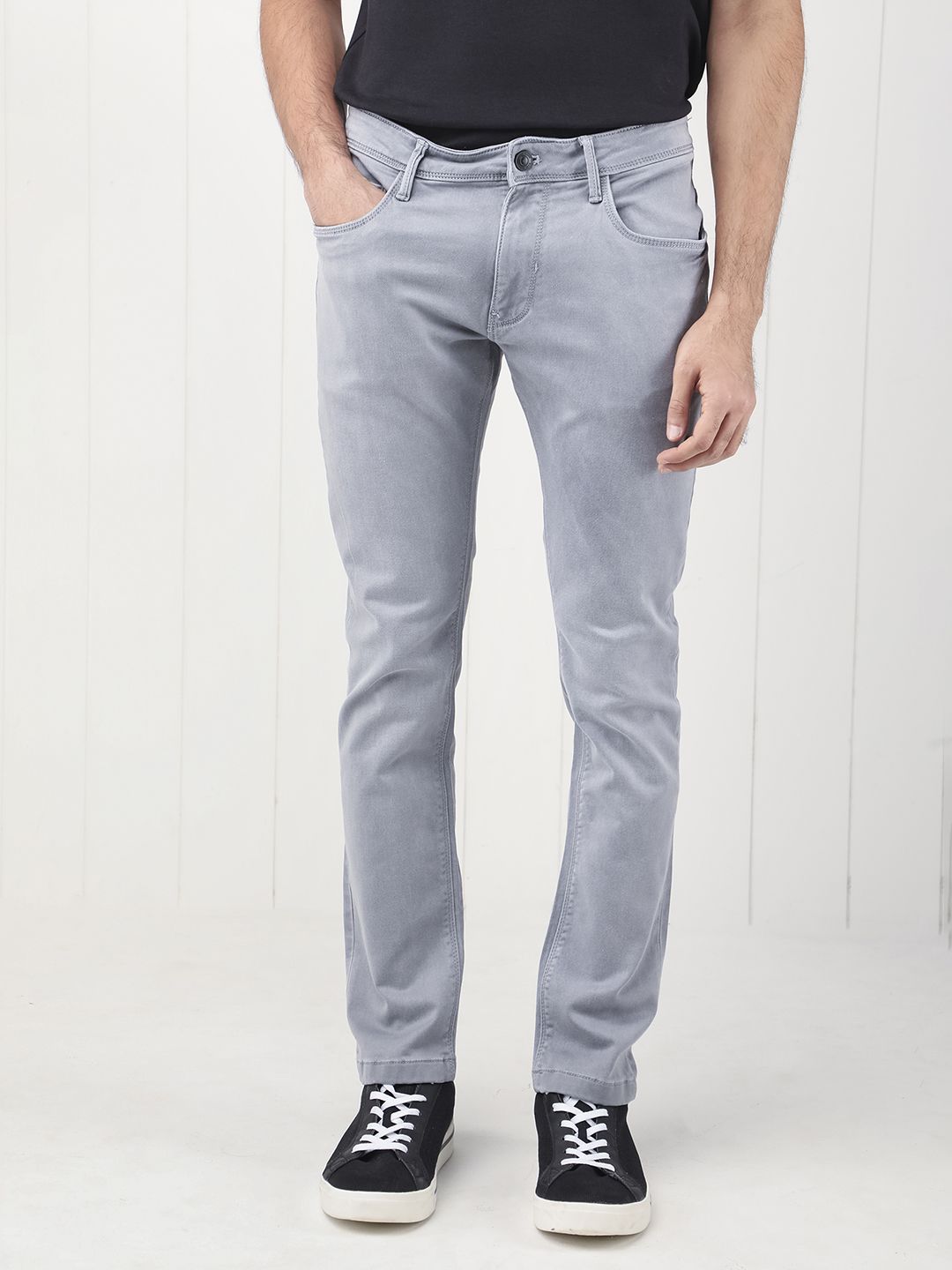 RARE RABBIT Men Velles Slim Fit Mid-Rise Cotton Jeans
