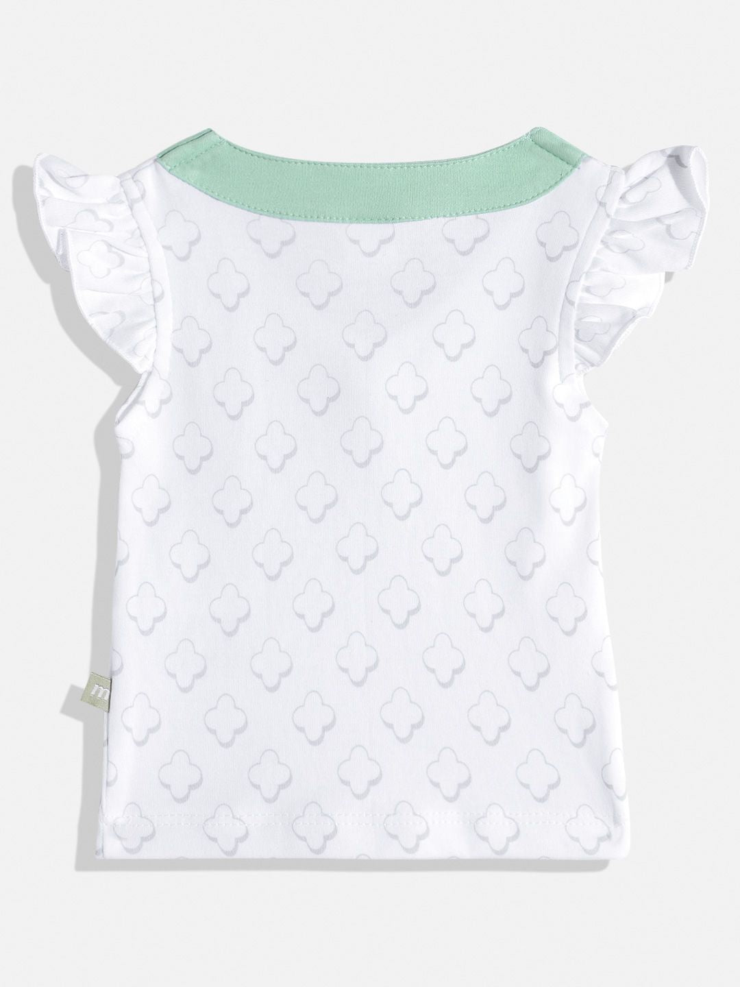 Moms Love Infant Girls Pure Cotton Printed Top with Skirt