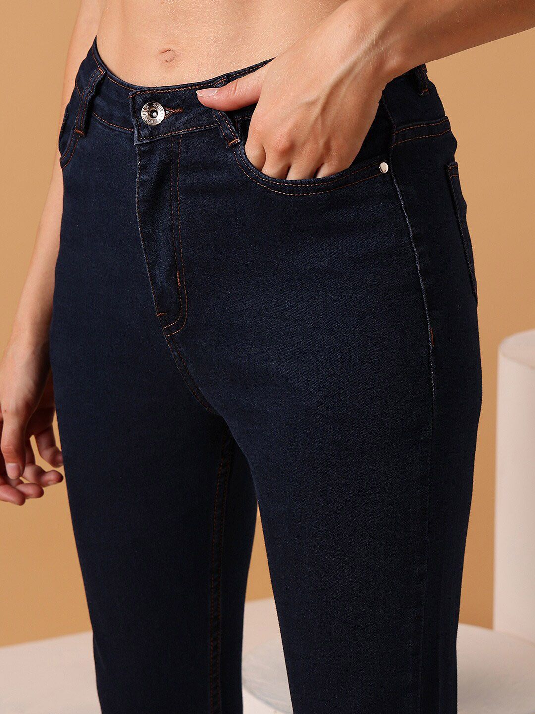STREET 9 BASICS Women Narrow Skinny Fit Clean Look Stretchable Jeans
