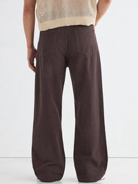 Bewakoof Men Brown Super Baggy Fit Mid-Rise Jeans