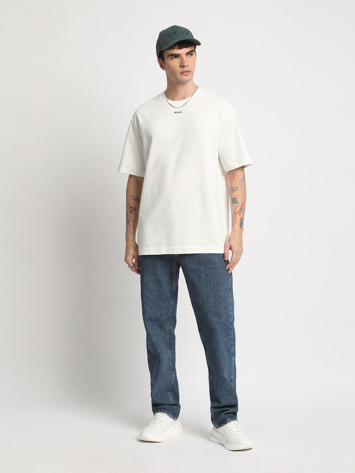 THE BEAR HOUSE Graphic Printed Cotton Oversized T-shirt