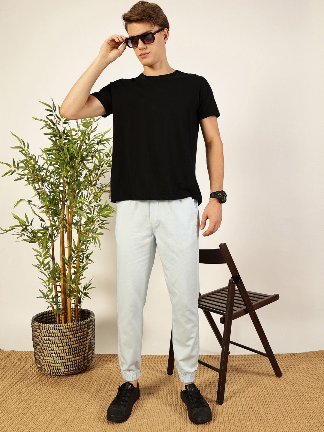 Thomas Scott Men Classic Easy Wash Joggers Trousers