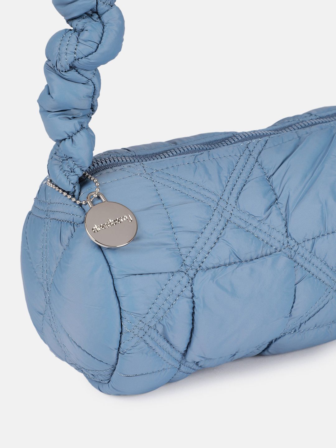 DressBerry Textured Structured Shoulder Bag With Quilted