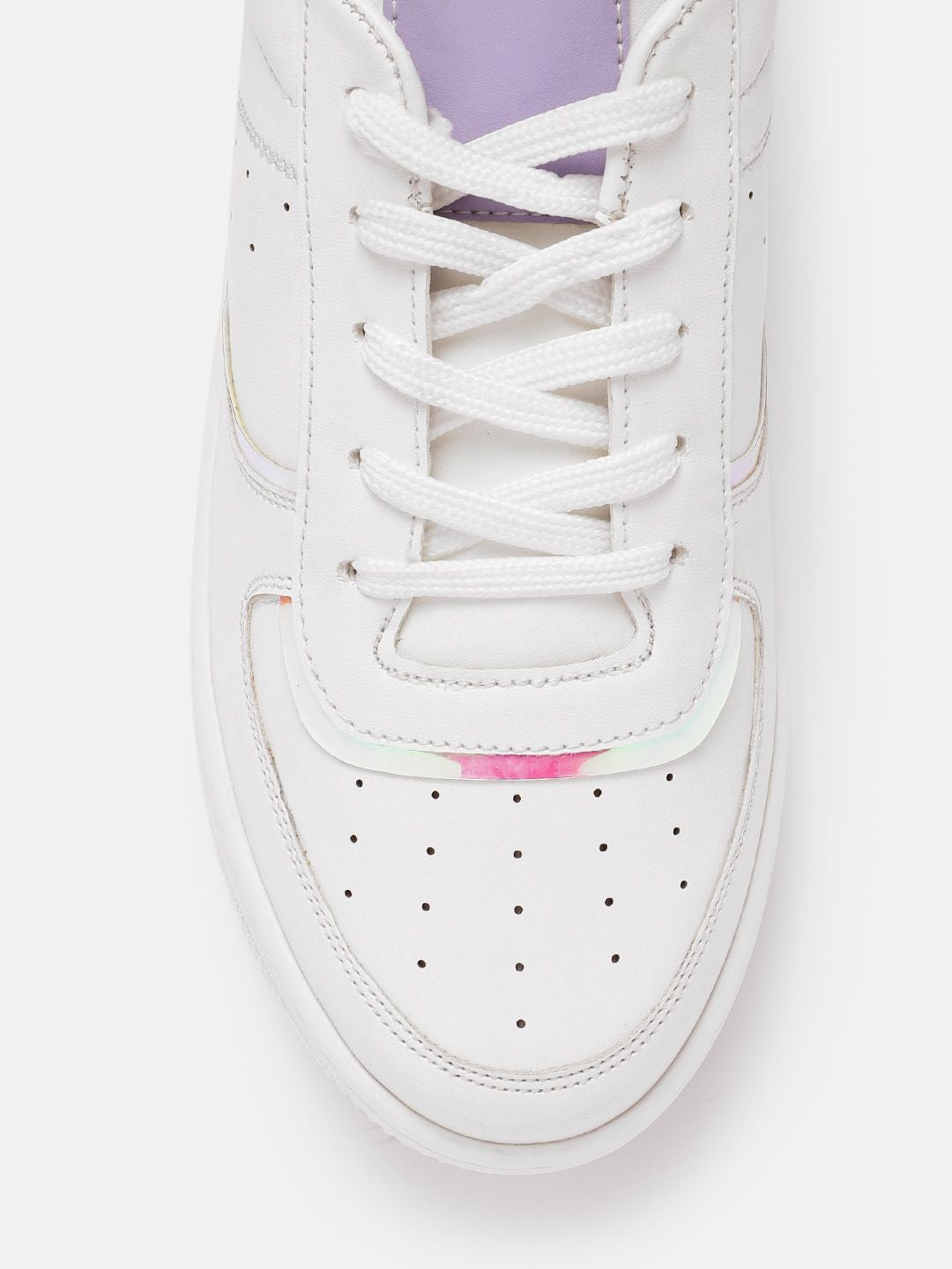 DressBerry Women Round Toe Perforated Sneakers