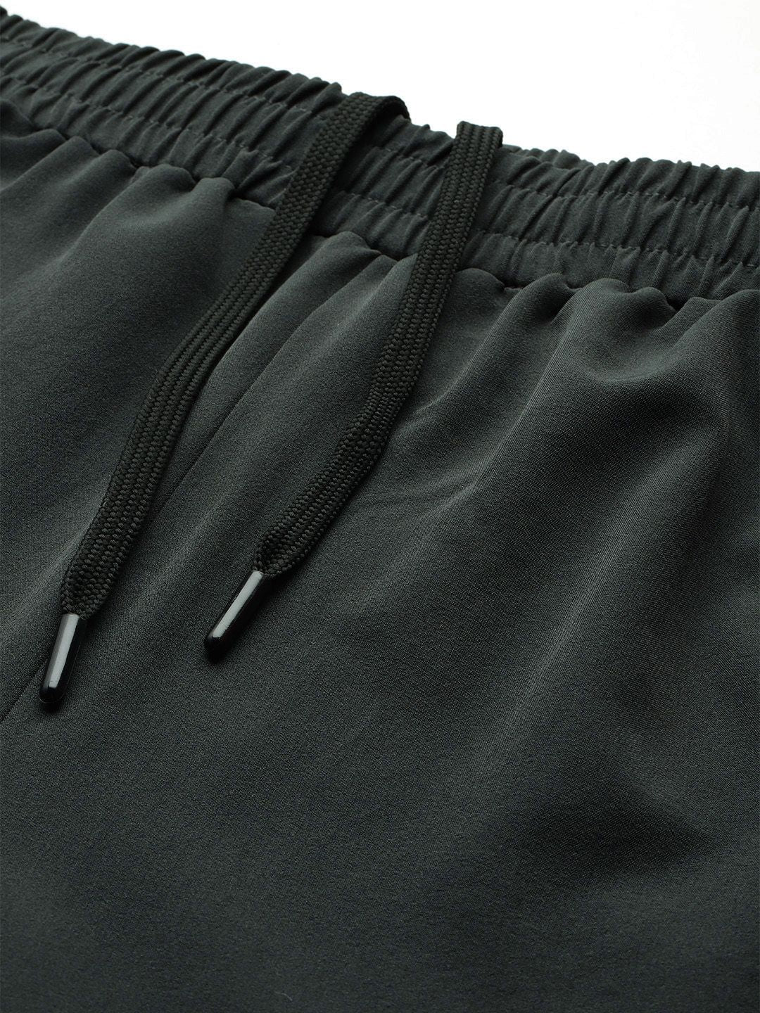 HRX by Hrithik Roshan Men Striped Detail Mid-Rise Rapid-Dry Training Track Pants