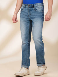Being Human Men Straight Fit Mid-Rise Heavy Fade Stretchable Jeans