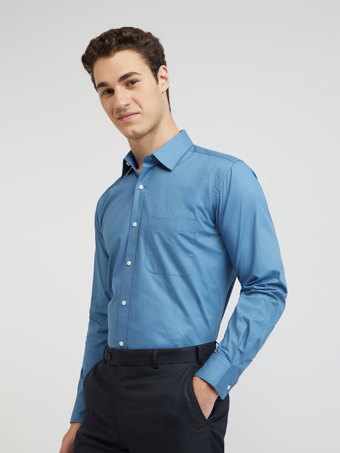 Raymond Pure Cotton Opaque Formal Shirt
