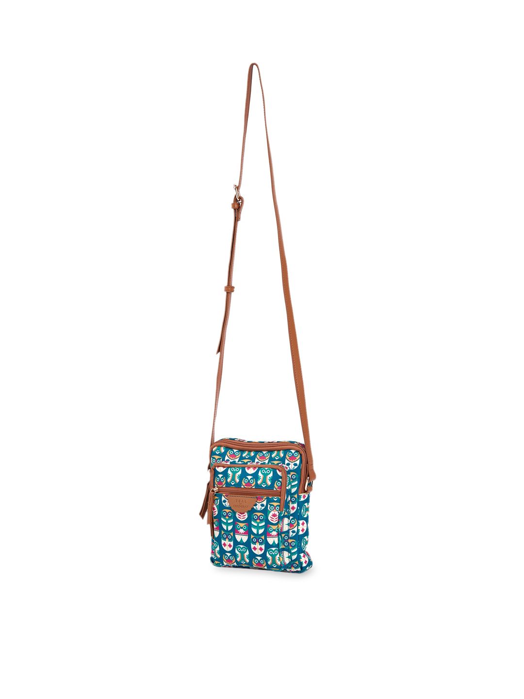 TEAL BY CHUMBAK Graphic Printed Sling Bag