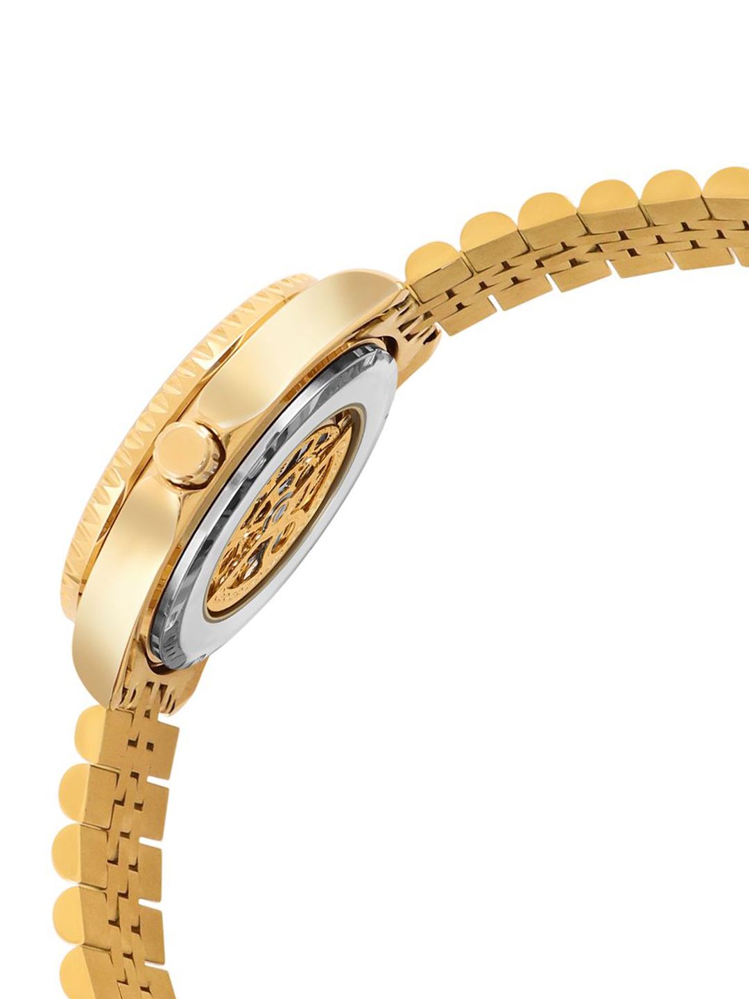 French Connection Men Skeleton Dial & Reset Time Analogue Automatic Motion Watch