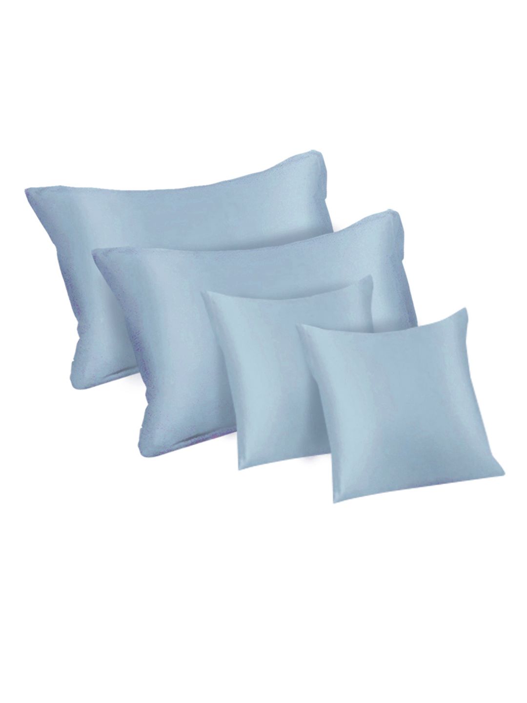 Myntra Elegant Homes Blue 400 TC Bedsheet with 2 Pillow Covers