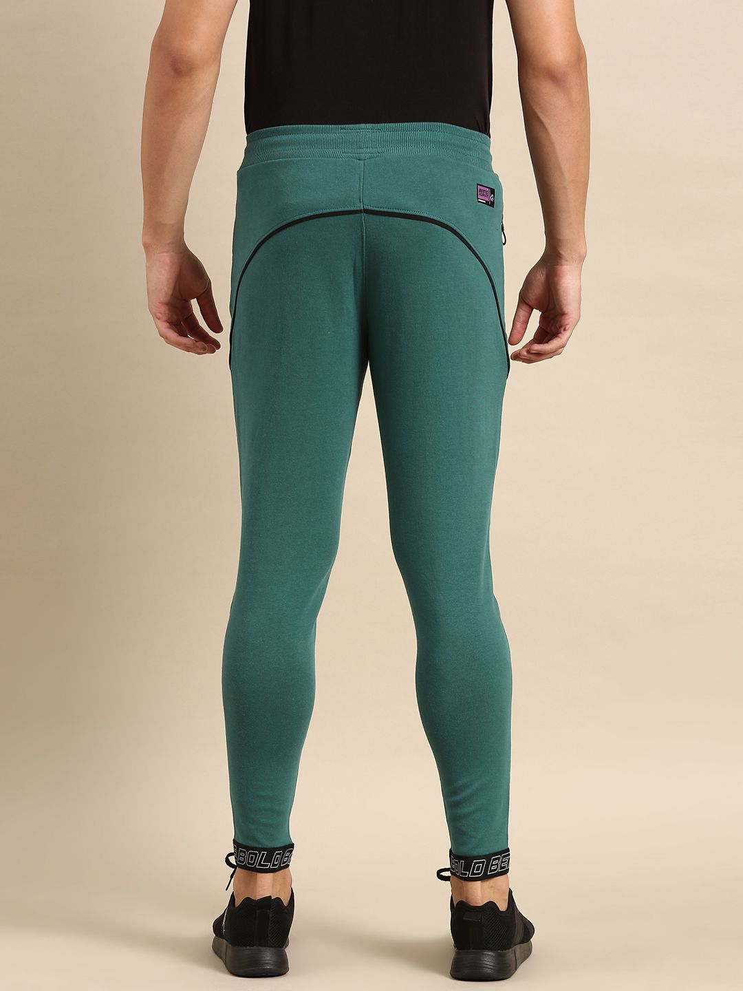 Being Human Men Mid-Rise Joggers With Side Pockets Detail