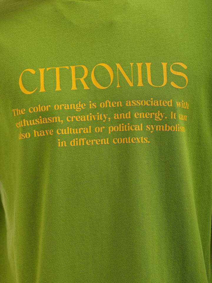 The Indian Garage Co Men Back Printed Boxy Oversized Round Neck T-shirt