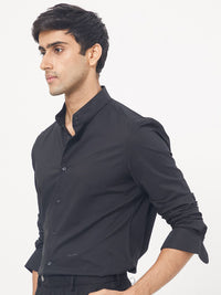 RARE RABBIT Men Coxx Slim Fit Mandarin Collar Shirt