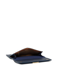 Lino Perros Women Blue Solid Three Fold Wallet
