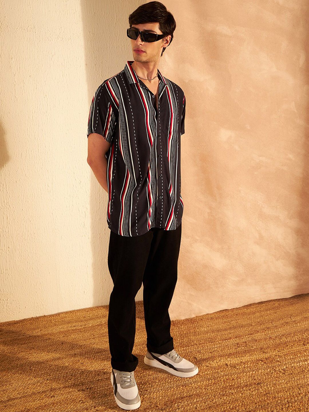 DENNISON Men Korean Baggy Fit Non Stretchable Cotton Jeans