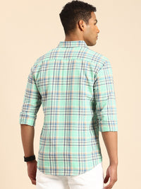 Being Human Slim Fit Checked Pure Cotton Casual Shirt