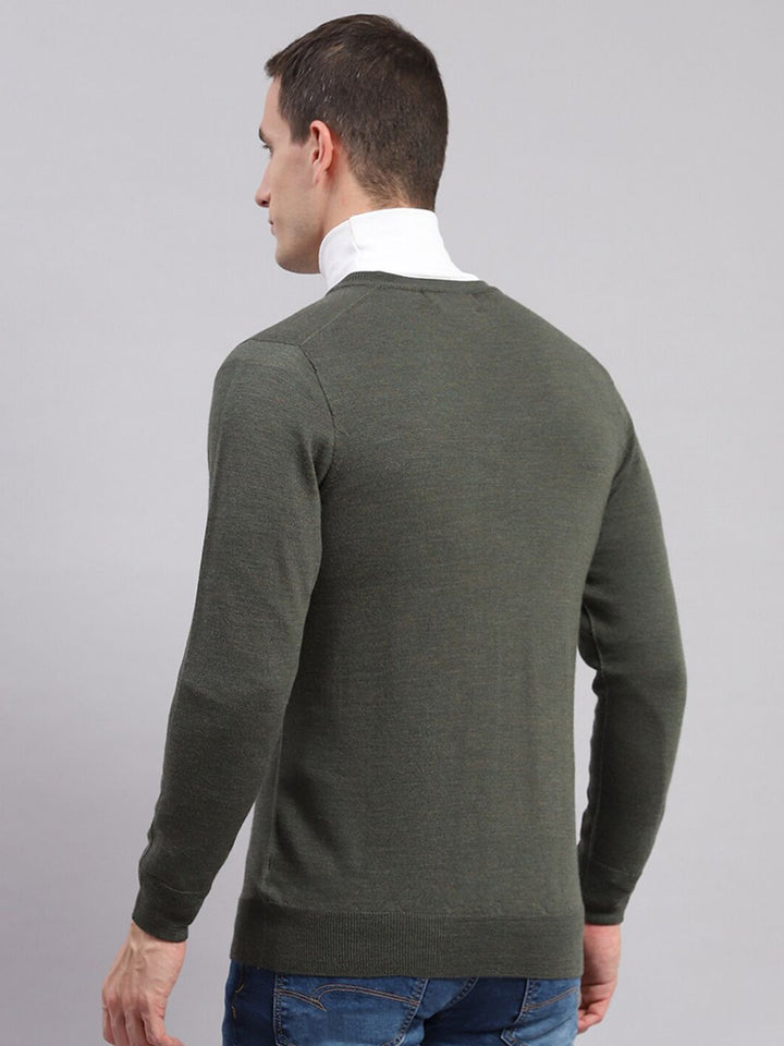 Monte Carlo Men V-Neck Woollen Pullover
