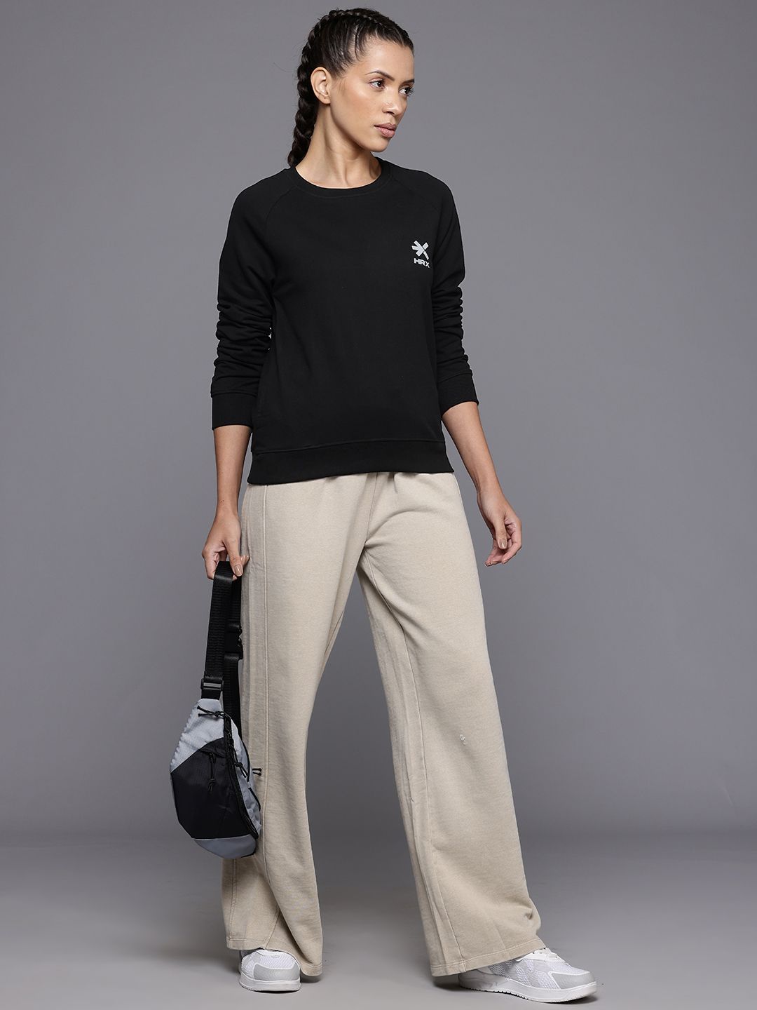 HRX by Hrithik Roshan Raglan Sleeves Running Sweatshirt