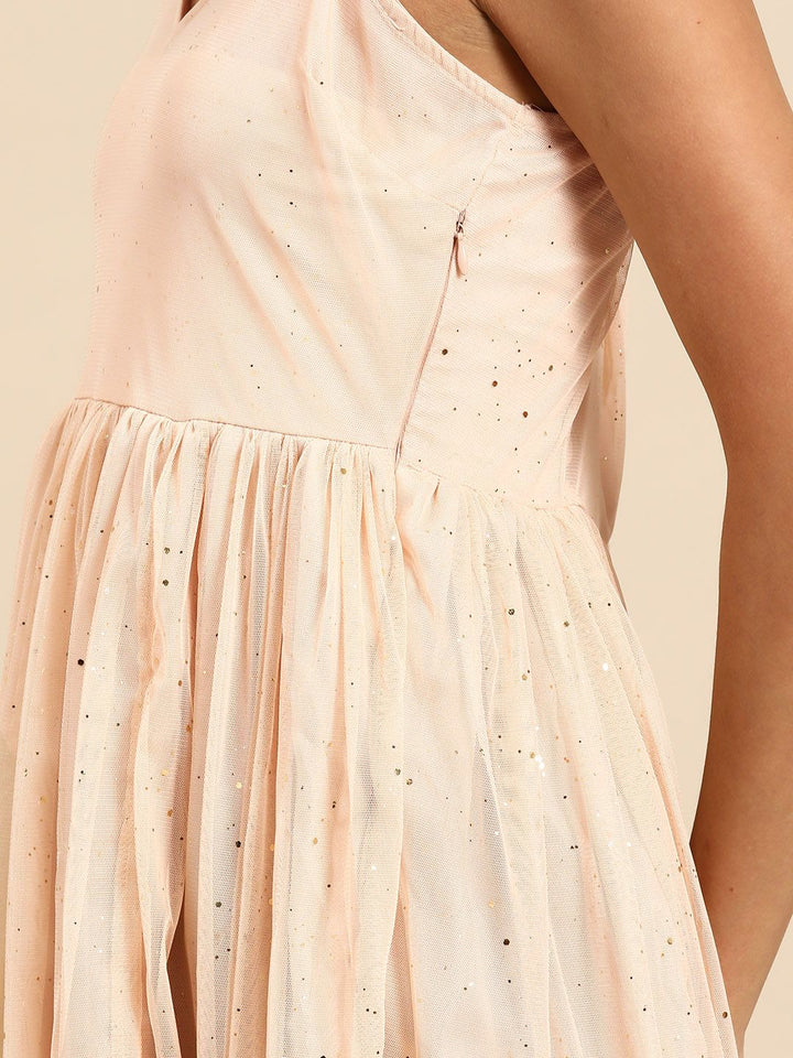 all about you Shoulder Straps Net Maxi Dress