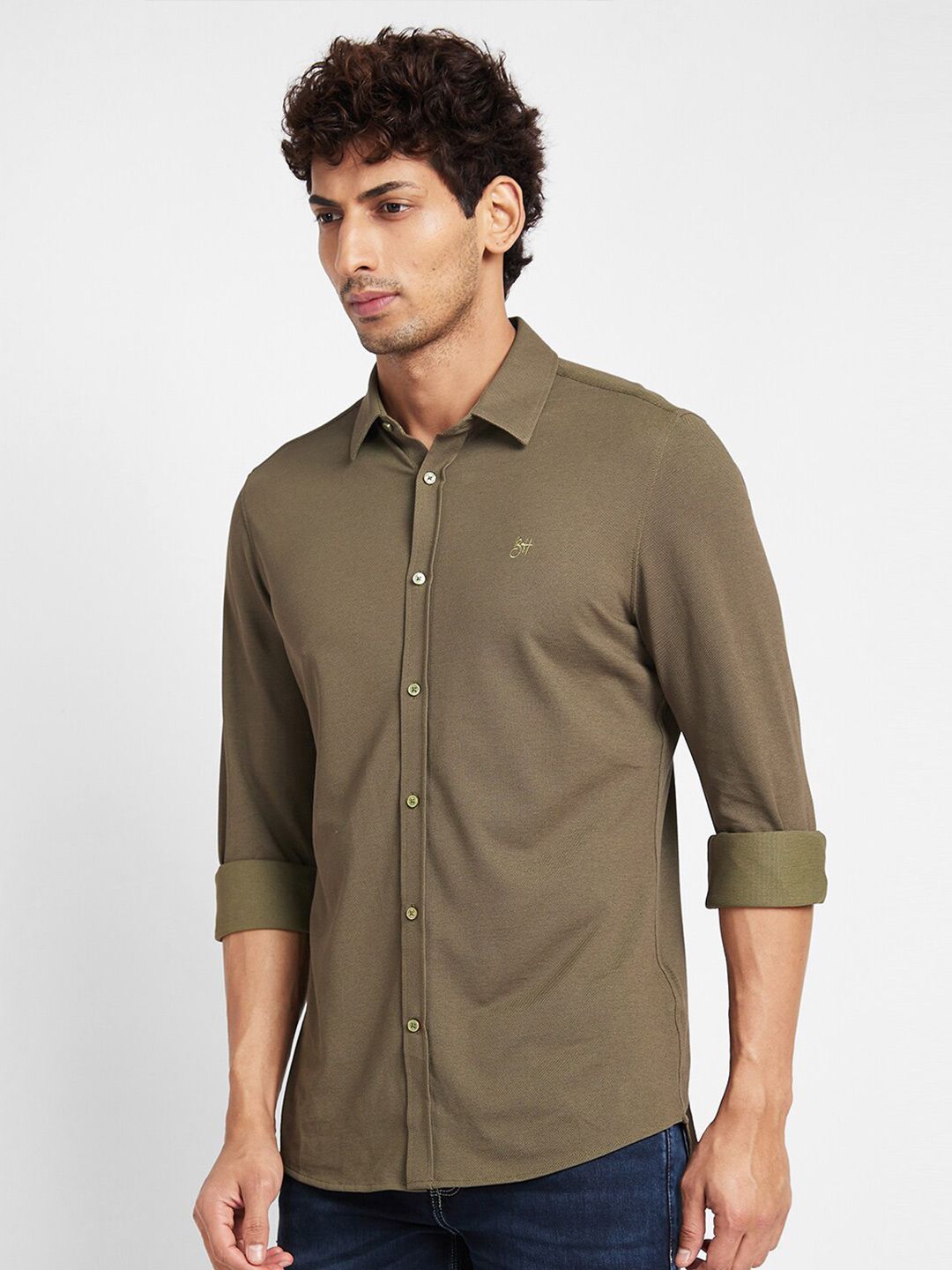 Being Human Slim Fit Opaque Casual Shirt