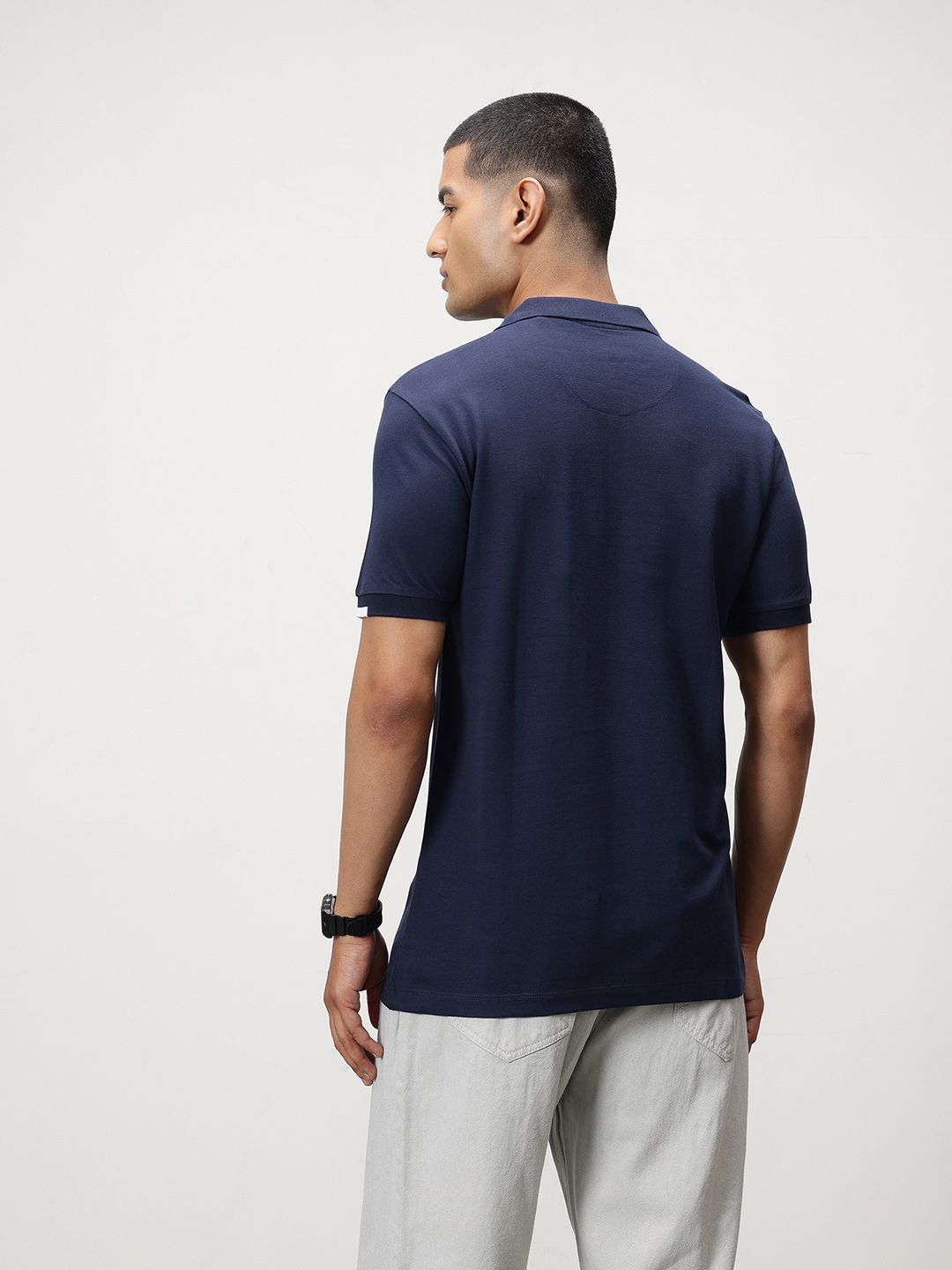 ether Contrast Collar Classic Fit Organic Cotton T-shirt