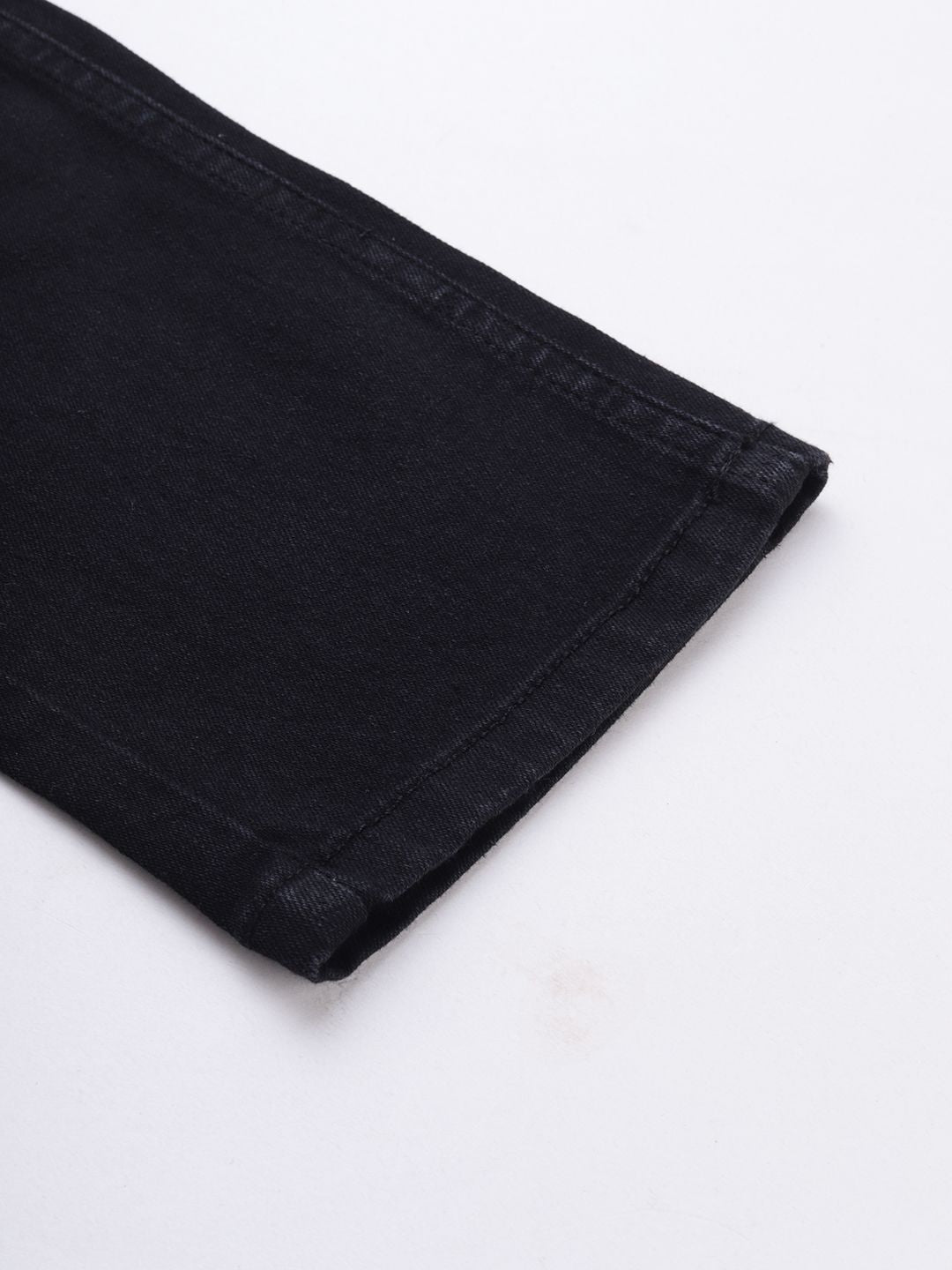 The Indian Garage Co Men Black Slim Fit Mid-Rise Clean Look Jeans