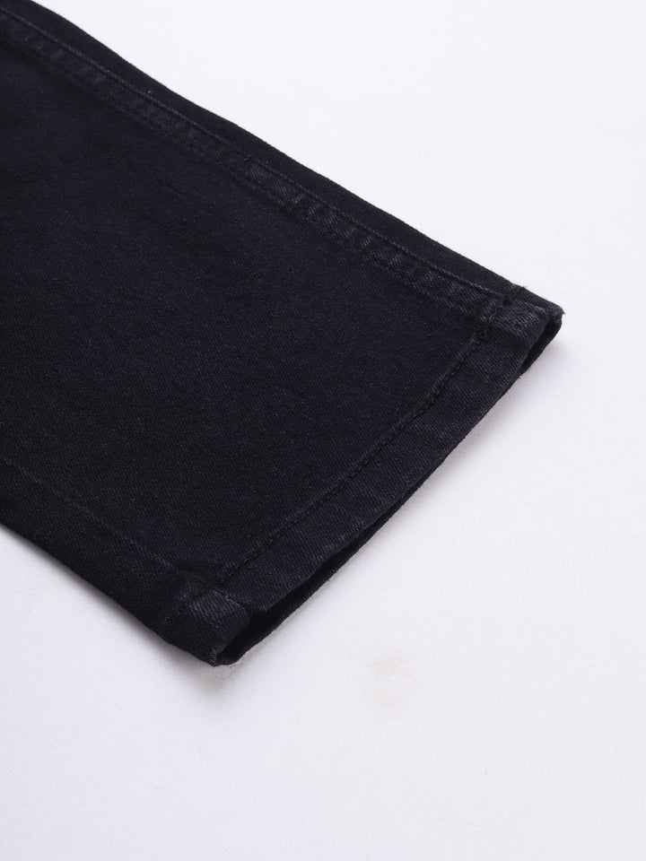 The Indian Garage Co Men Black Slim Fit Mid-Rise Clean Look Jeans