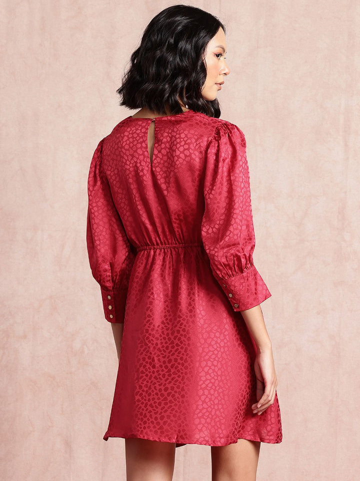 all about you Animal Satin A-Line Mini Dress