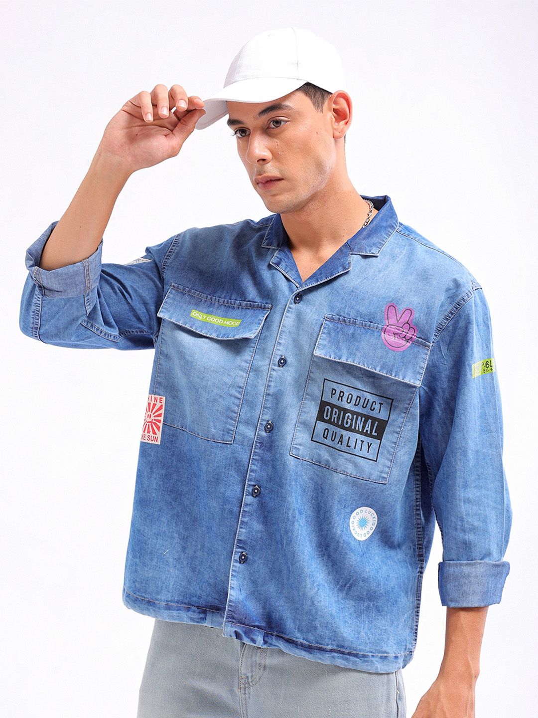 The Indian Garage Co Cuban Collar Casual Shirt