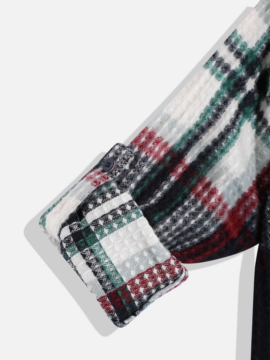 Monte Carlo Boys Acrylic Tartan Checked Textured Casual Shirt