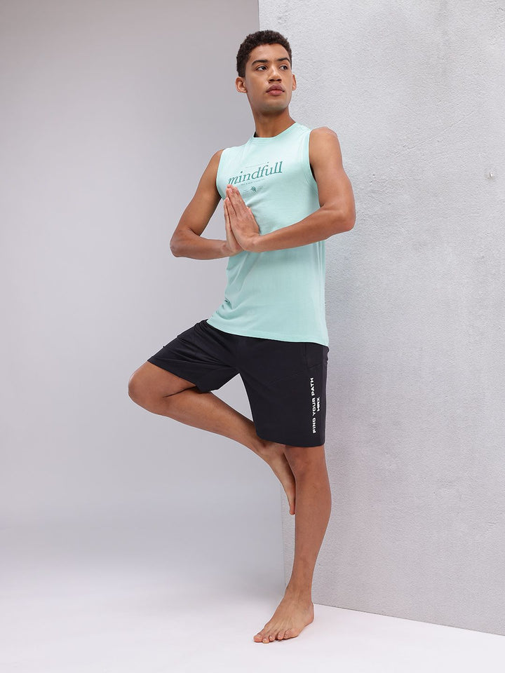 HRX by Hrithik Roshan Men Printed Detail Yoga Shorts