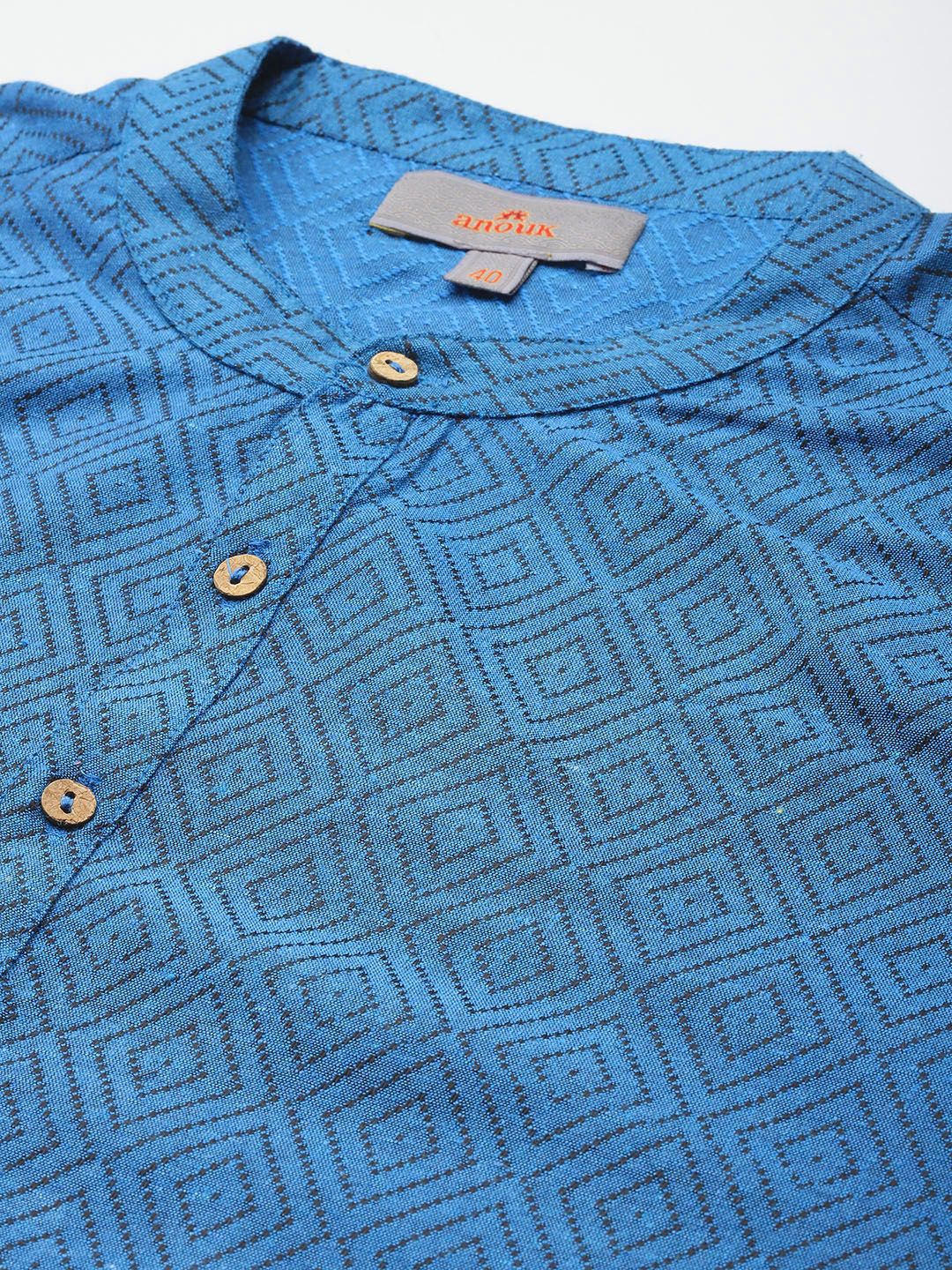 Anouk Woven Design Straight Kurta