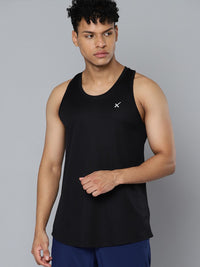 HRX by Hrithik Roshan Rapid-Dry Brand Logo Printed Back Sleeveless Training T-shirt
