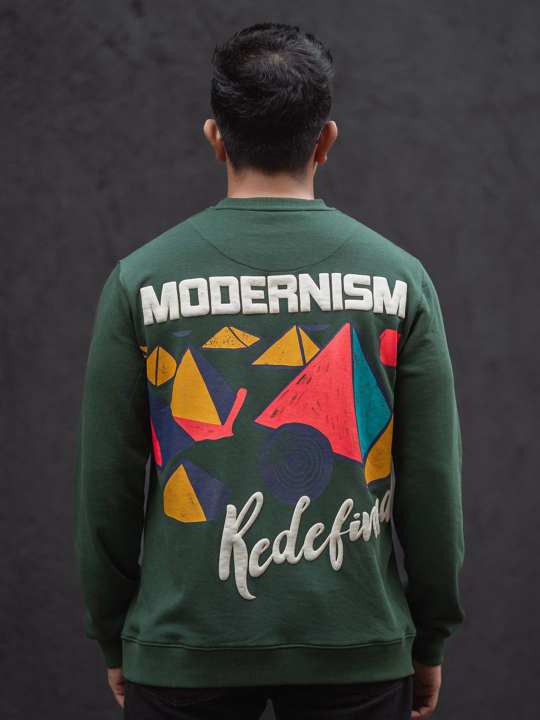 Powerlook Men Graphic Printed Round Neck Sweatshirt