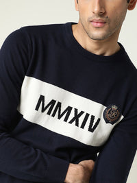 RARE RABBIT Men Since Slim Fit Typography Printed Sweatshirt