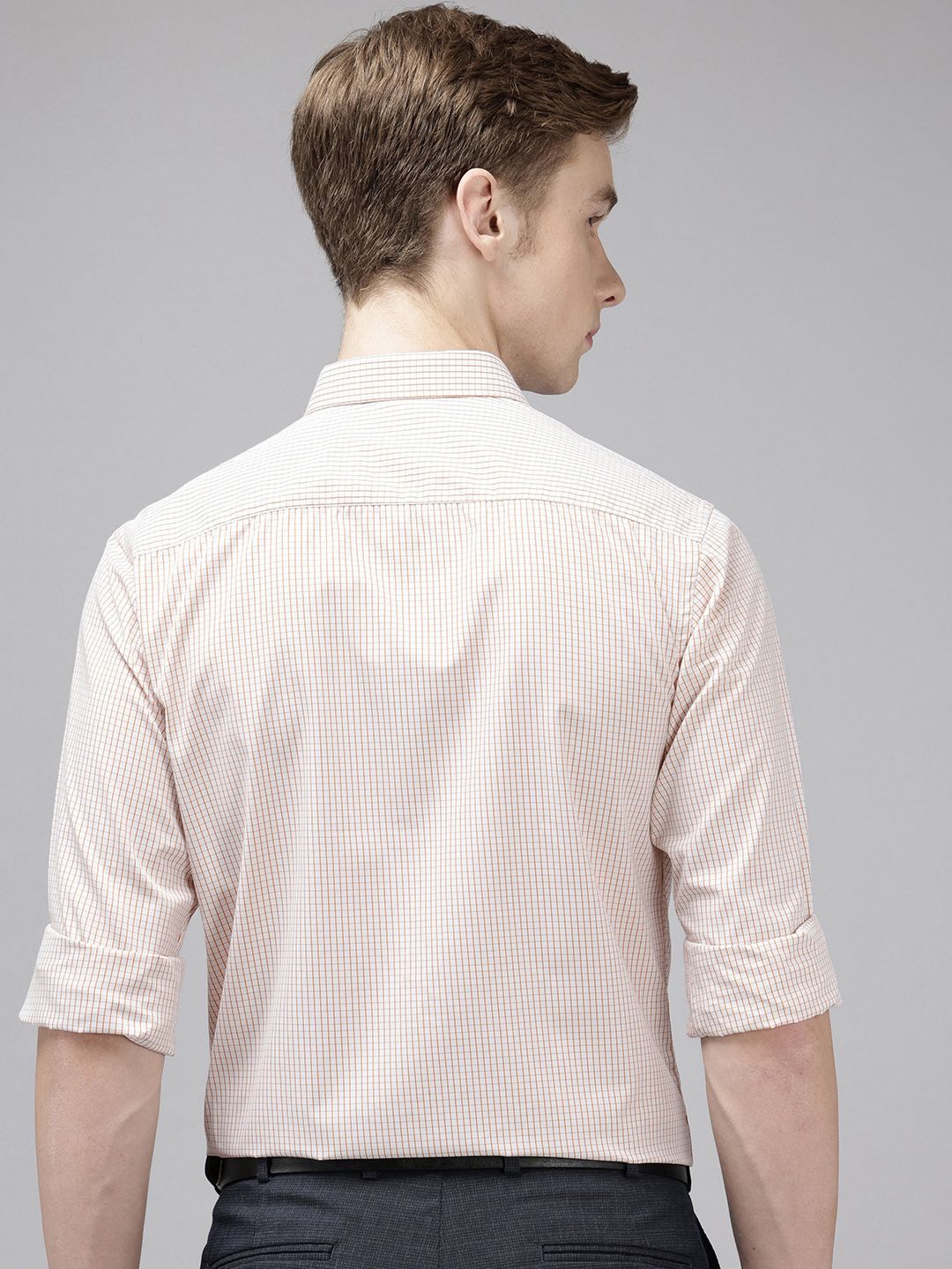 Park Avenue Slim Fit Checked Formal Shirt