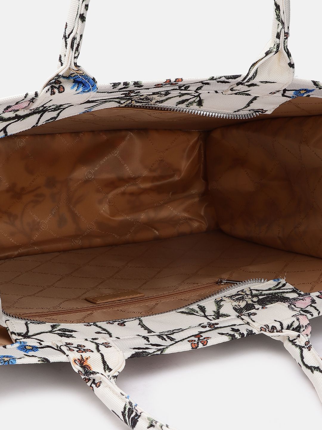 Lino Perros Floral Printed Structured Laptop Bag