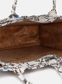 Lino Perros Floral Printed Structured Laptop Bag