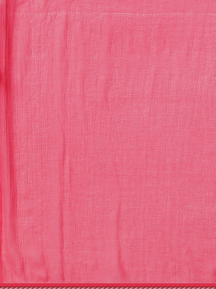 KALINI Bandhani Printed Gotta PattiKurta With Trousers & Dupatta