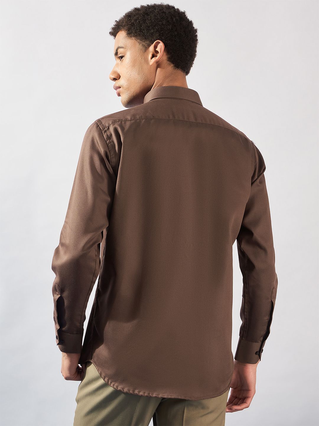 DENNISON Men Button Down Collar Formal Shirt