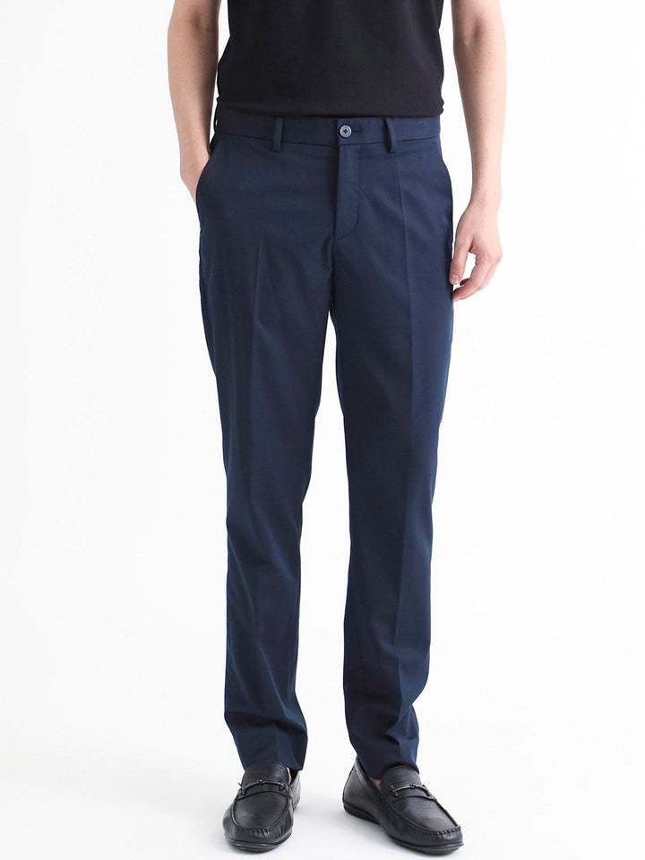 RARE RABBIT Men Chamer Mid Rise Slim Fit Trouser