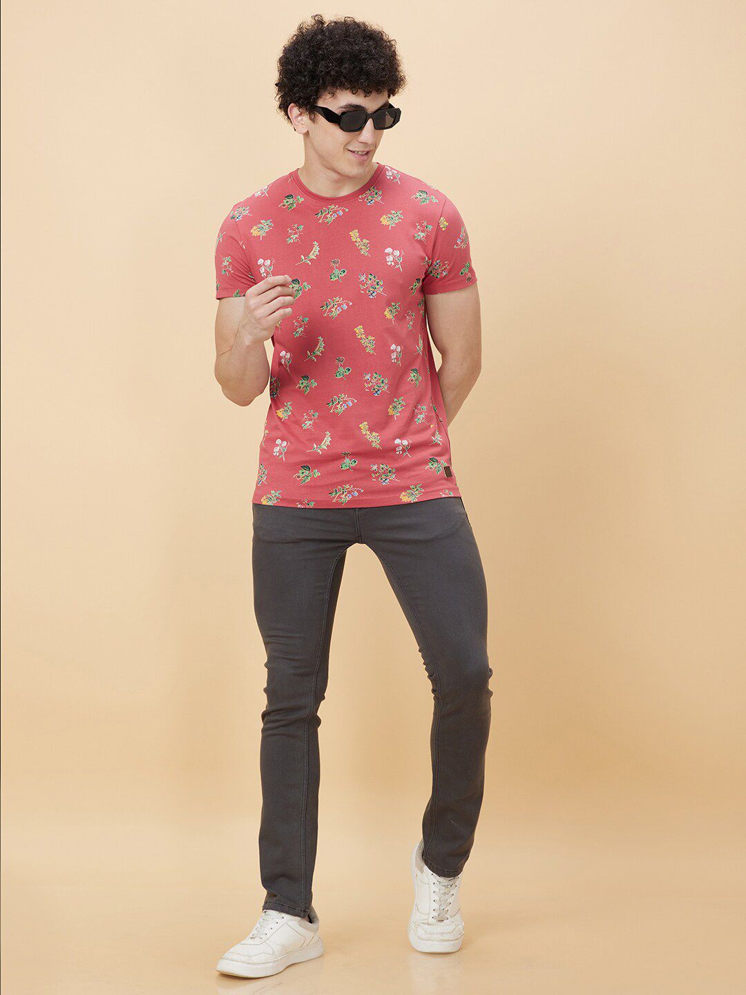 Being Human Conversational Printed Round Neck Pure Cotton T-shirt