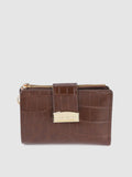 Lino Perros Women Brown Animal Printed PU Two Fold Wallet