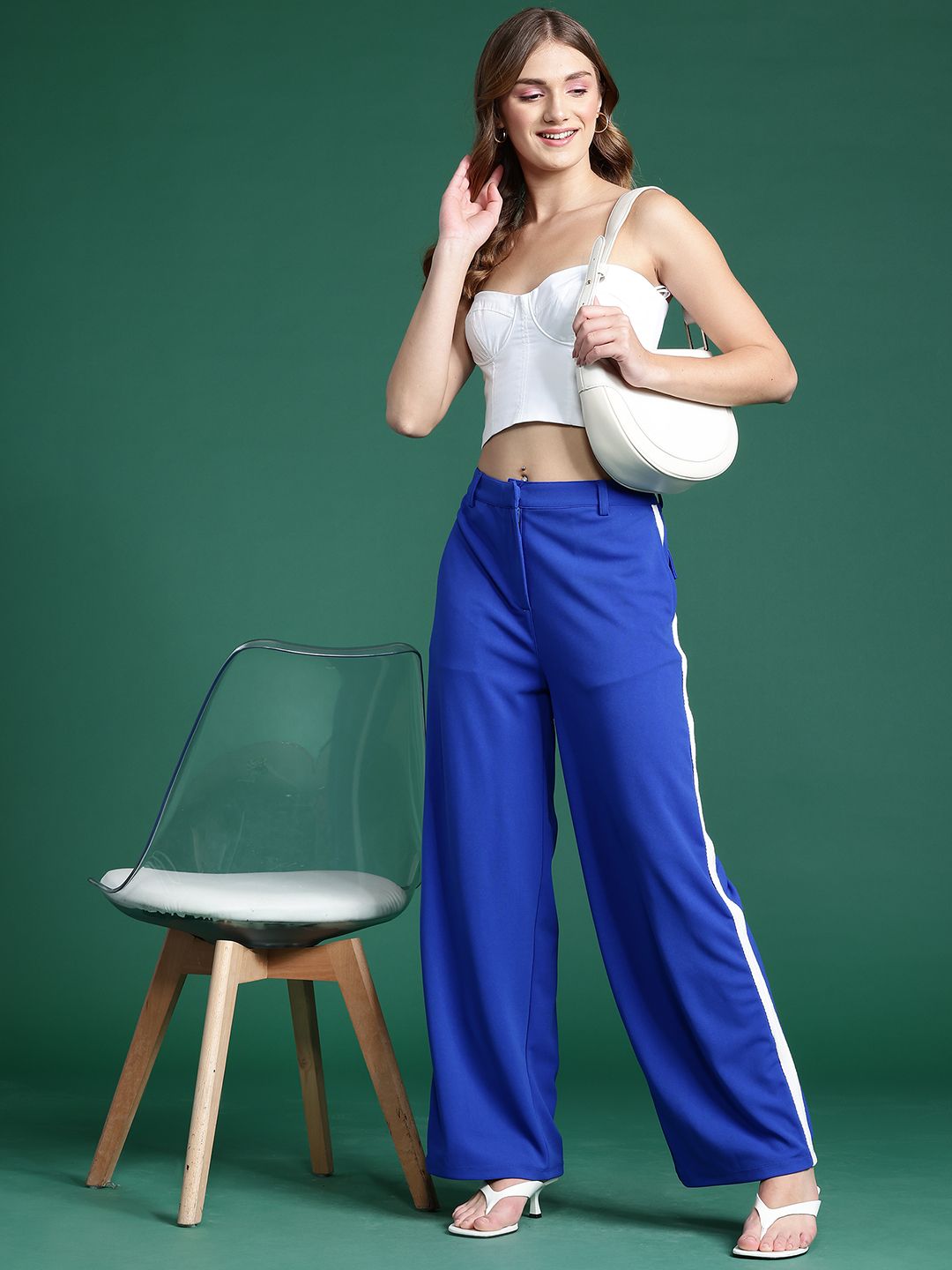 DressBerry Women Striped Trousers